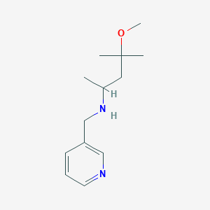 4-methoxy-4-methyl-N-(pyridin-3-ylmethyl)pentan-2-amine