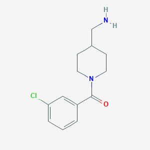 [1-(3-Chlorobenzoyl)piperidin-4-yl]methanamine