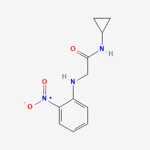 molecular formula C11H13N3O3 B14905066 n-Cyclopropyl-2-((2-nitrophenyl)amino)acetamide 