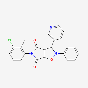 5-(3-chloro-2-methylphenyl)-2-phenyl-3-(pyridin-3-yl)dihydro-2H-pyrrolo[3,4-d][1,2]oxazole-4,6(3H,5H)-dione