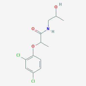 molecular formula C12H15Cl2NO3 B14905122 2-(2,4-dichlorophenoxy)-N-(2-hydroxypropyl)propanamide 