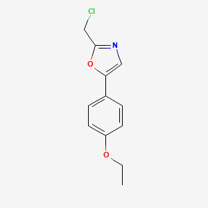 molecular formula C12H12ClNO2 B1490513 2-(Chloromethyl)-5-(4-ethoxyphenyl)oxazole CAS No. 1094318-25-8