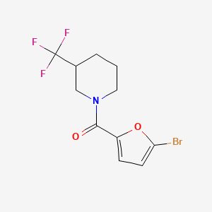 (5-Bromofuran-2-yl)(3-(trifluoromethyl)piperidin-1-yl)methanone