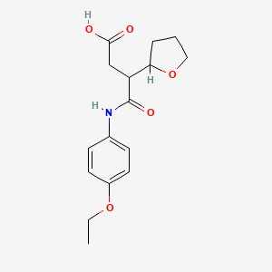 4-[(4-Ethoxyphenyl)amino]-4-oxo-3-(tetrahydrofuran-2-yl)butanoic acid