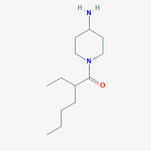 molecular formula C13H26N2O B1490515 1-(4-Aminopiperidin-1-yl)-2-ethylhexan-1-one CAS No. 1039312-31-6