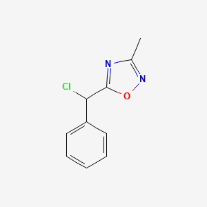 molecular formula C10H9ClN2O B1490516 5-[Chloro(phenyl)methyl]-3-methyl-1,2,4-oxadiazole CAS No. 1152582-45-0