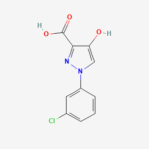 1-(3-chlorophenyl)-4-hydroxy-1H-pyrazole-3-carboxylic acid