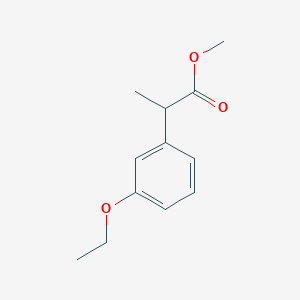 molecular formula C12H16O3 B14905171 Methyl 2-(3-ethoxyphenyl)propanoate 