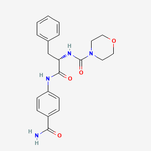 N-(4-carbamoylphenyl)-Nalpha-(morpholin-4-ylcarbonyl)-L-phenylalaninamide