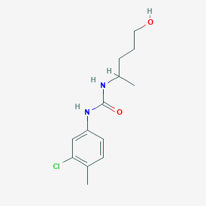 molecular formula C13H19ClN2O2 B14905198 1-(3-Chloro-4-methylphenyl)-3-(5-hydroxypentan-2-yl)urea 