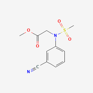 Methyl n-(3-cyanophenyl)-n-(methylsulfonyl)glycinate