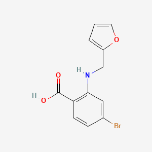 4-Bromo-2-((furan-2-ylmethyl)amino)benzoic acid