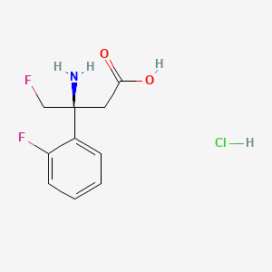 (S)-3-Amino-4-fluoro-3-(2-fluorophenyl)butanoic acid hydrochloride