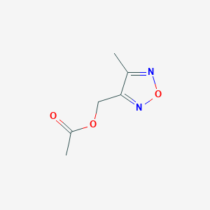 molecular formula C6H8N2O3 B14905275 (4-Methyl-1,2,5-oxadiazol-3-yl)methyl acetate 