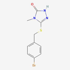 5-((4-Bromobenzyl)thio)-4-methyl-2,4-dihydro-3h-1,2,4-triazol-3-one