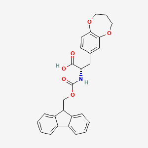 (S)-2-((((9H-Fluoren-9-yl)methoxy)carbonyl)amino)-3-(3,4-dihydro-2H-benzo[b][1,4]dioxepin-7-yl)propanoic acid