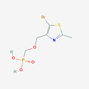 molecular formula C6H9BrNO4PS B14905294 (((5-Bromo-2-methylthiazol-4-yl)methoxy)methyl)phosphonic acid 