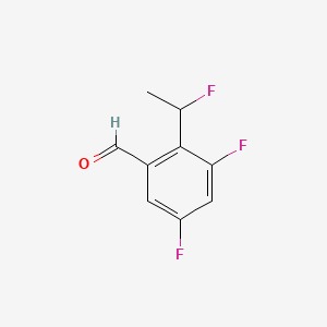 3,5-Difluoro-2-(1-fluoroethyl)benzaldehyde