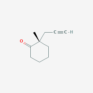 molecular formula C10H14O B14905320 (S)-2-Methyl-2-(prop-2-yn-1-yl)cyclohexanone 