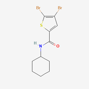 4,5-dibromo-N-cyclohexylthiophene-2-carboxamide