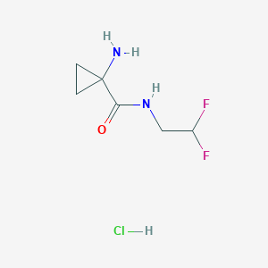 1-((2,2-Difluoroethyl)carbamoyl)cyclopropanamine hydrochloride