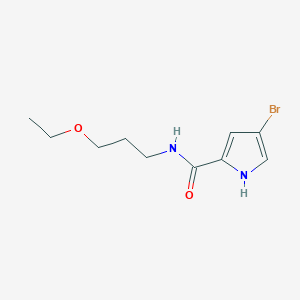 4-bromo-N-(3-ethoxypropyl)-1H-pyrrole-2-carboxamide