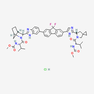 molecular formula C49H55ClF2N8O6 B14905359 Ledipasvir hydrochloride 