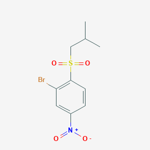2-Bromo-1-(2-methylpropane-1-sulfonyl)-4-nitrobenzene