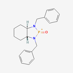 molecular formula C20H24N2OP+ B14905387 (3AR,7aR)-1,3-dibenzyloctahydrobenzo[d][1,3,2]diazaphosphole 2-oxide 