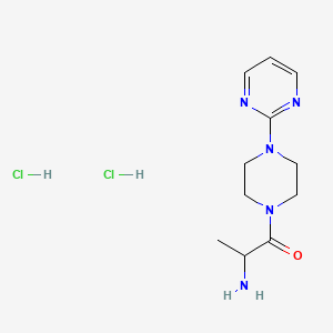 molecular formula C11H19Cl2N5O B14905388 2-Amino-1-(4-(pyrimidin-2-yl)piperazin-1-yl)propan-1-one dihydrochloride 