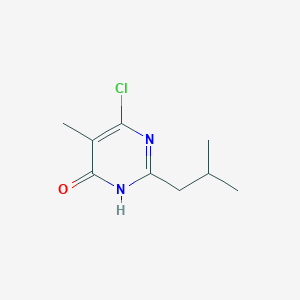 6-Chloro-5-methyl-2-(2-methylpropyl)pyrimidin-4-ol