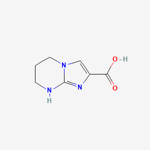 molecular formula C7H9N3O2 B1490542 5,6,7,8-Tetrahydroimidazo[1,2-a]pyrimidine-2-carboxylic acid CAS No. 1353497-00-3