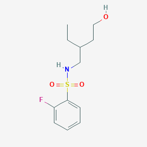 n-(2-Ethyl-4-hydroxybutyl)-2-fluorobenzenesulfonamide