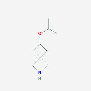 molecular formula C9H17NO B14905438 6-Isopropoxy-2-azaspiro[3.3]heptane 