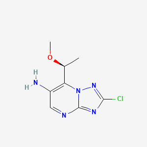 (S)-2-Chloro-7-(1-methoxyethyl)-[1,2,4]triazolo[1,5-a]pyrimidin-6-amine