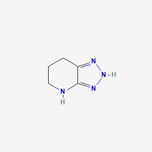 molecular formula C5H8N4 B1490546 1H,4H,5H,6H,7H-[1,2,3]triazolo[4,5-b]pyridine CAS No. 856863-96-2