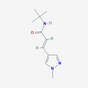 n-(Tert-butyl)-3-(1-methyl-1h-pyrazol-4-yl)acrylamide