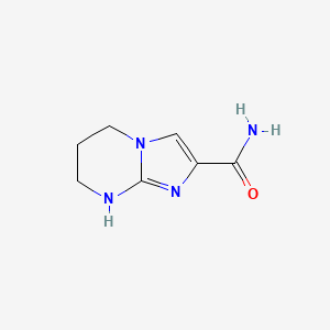 molecular formula C7H10N4O B1490549 5,6,7,8-Tetrahydroimidazo[1,2-a]pyrimidine-2-carboxamide CAS No. 1353504-93-4