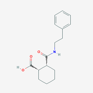 molecular formula C16H21NO3 B14905523 (1S,2R)-2-(phenethylcarbamoyl)cyclohexane-1-carboxylic acid 