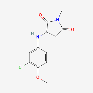 3-((3-Chloro-4-methoxyphenyl)amino)-1-methylpyrrolidine-2,5-dione