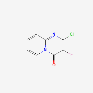 molecular formula C8H4ClFN2O B14905539 2-Chloro-3-fluoro-4H-pyrido[1,2-a]pyrimidin-4-one 