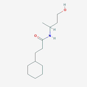 molecular formula C13H25NO2 B14905544 3-cyclohexyl-N-(4-hydroxybutan-2-yl)propanamide 