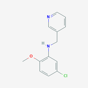 5-chloro-2-methoxy-N-(pyridin-3-ylmethyl)aniline