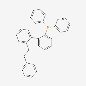 molecular formula C32H27P B14905551 (2'-Phenethyl-[1,1'-biphenyl]-2-yl)diphenylphosphane 