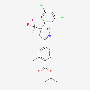 Isopropyl 4-(5-(3,5-dichlorophenyl)-5-(trifluoromethyl)-4,5-dihydroisoxazol-3-yl)-2-methylbenzoate