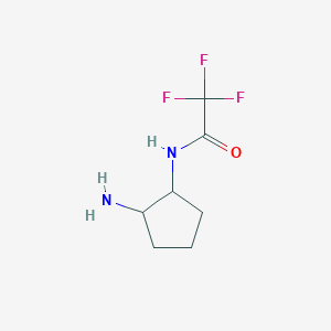 molecular formula C7H11F3N2O B1490558 N-(2-aminocyclopentyl)-2,2,2-trifluoroacetamide CAS No. 1341846-18-1