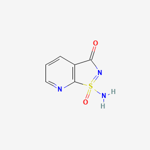 molecular formula C6H5N3O2S B14905580 1-Aminoisothiazolo[5,4-b]pyridin-3-one 1-oxide 