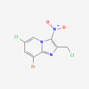 8-Bromo-6-chloro-2-(chloromethyl)-3-nitroimidazo[1,2-a]pyridine