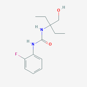 1-(2-Fluorophenyl)-3-(3-(hydroxymethyl)pentan-3-yl)urea