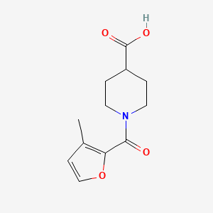 1-(3-Methylfuran-2-carbonyl)piperidine-4-carboxylic acid